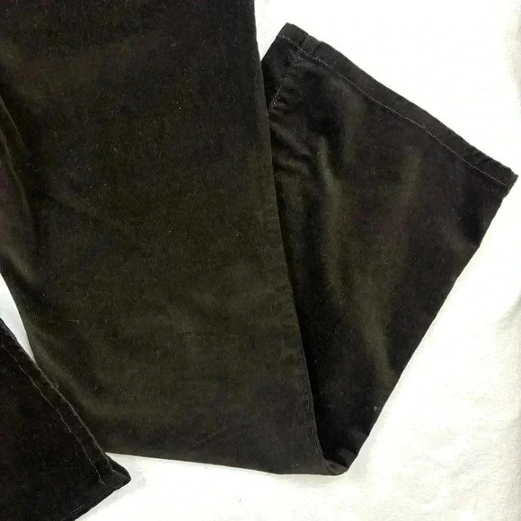 NYDJ Dark Brown “80’s” Corduroy Midrise Stretch Straight Leg Pants Size 10P - Picture 9 of 14